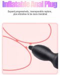 Inflatable Butt Plug Anal Beads Dildo Blow Up Expanding Enema Anal Plug plugfor Beginners Trainer Prostate Massager