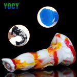 YOCY Huge Anal Plug Sex Toy For Men Butt Masturbator Slicone Fantasy Colorful Dildo Suction Cup Dick Erotic Sex Shop