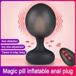 Anal Plug Vibrators For Men Prostate Massager Masturbators Women Vagina Stimulator Dildos Remote Inflatable Anus Butt Sex Toys