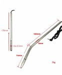 Electric shock bi polar metal stainless steel male penis plug urethral catheter dilator electro stimulation sex toy for men