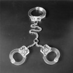 BDSM Sex Toys For Male Luxury Transparent Crystal Neck Ring Collar Handcuffs Wrist Cuffs Adult Sex Toys Bondage Adult Games