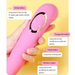 Tongue licking vibrator 10-frequency massager soft Silicone g-spot Stimulator clitoris nipples sucker adult sex toys for women