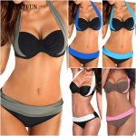 2017 New Sexy Bikini Women Swimwear Low Waist Swimsuit Plus Size Bathing Suit Girl Push Up Brazilian Beachwear Bikini Set S-4XL