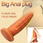 Liquid Silicone Big Anal Beads Vaginal Large Anus Dilator Expander Huge Butt Plug Erotic SM Anal Dildos Sex Toy For Men Women