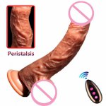 Silicon penis Wireless Remote Control Vibrator Peristalsis Dildo Realistic vibration G spot Masturbator Adult Sex Toys for Woman