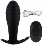 Remote Control Anal Vibrator Prostate Massager Dildo Butt Plug USB Charging 10 Stimulation Pattern Silicone Anus Sex Toy for Men