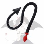 Sexy Flirt Demon Tail Butt Plug Stimulator G-spot Massage Anal Plugs Cosplay Cute Sex Toys For Couple Fetish Demons Whip Torture