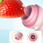 Oral Clitoris Stimulator Tongue Vibrator Nipple Breast Enlarge Massager Vibrators Sex Toys Masturbator Women G-Spot Vibrator