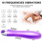Bullet Vibrator Clitoral Stimulation, Rechargeable Massager With 10 Vibration Modes, Waterproof Nipple G-Spot Stimulator Sex Toy