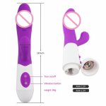 G Spot Dildo Rabbit Vibrator for Women Dual Vibration Silicone Waterproof Female Vagina Clitoris Massager Sex Toys For Women