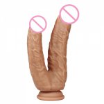 Big Double Headed Dildos Double Penetration Stimulation of Vagina and Anus Realistic Penis Dual Ended Phallus Sex Toys for Women