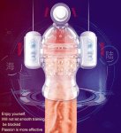Exercise Glans Vibrator For Male Penis Stamina Masturbator Cup  Delay Ejaculation Glans Sleeve Cock Trainer Massager Sex Toys
