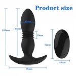 Thrusting Dildo Vibrator Big Butt Plug Anal Vibrator Wireless Remote Control Male Prostate Massager Anus Toys Vibrators for Men