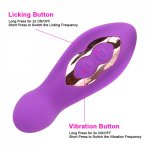 Ikoky, IKOKY Wearable Dildo Vibrator Clit Stimulator Tongue Licking Vibrator Vagina Massager Sex Toys for Woman Erotic Sex Shop