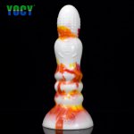 YOCY Long Anal Plug Silicone Colorful Butt Plugs Adult Sex Toys For Men Ass Suction Cup Fantasy Dildo Anus Expansion Stimulator