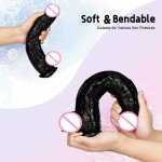 Realistic Long Artificial Penis Large Soft Curved Strong Suction Cup Masturbate Stimulation Vagina Anal Dildo Sex Toys For Women