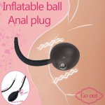 Silicone Anal Balls Inflatable Butt Plug Vagina Dilator Huge Inflatable Anal Plug Adult Sex Toys for Women Men G spot Stimulator