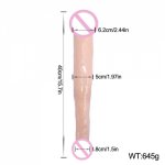 15.7 inch Long Huge Dildo Realistic Double Ended Dildos Penis Dick Butt Anal Plug Sex Toys For Woman Lesbian Couples Sex Shop