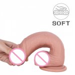 Skin Feeling Realistic Dildo With Suction Cup and Lifelike Ball Huge Big Penis G-Spot Dildo Female Masturbation for Woman Gay