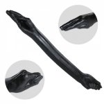 New Design 65cm Long Black Arm Fisting Fist Dildo Huge Double Ended Dildos Vaginal Anal Plug Sex Toys for Woman Masturbation