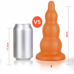 Super Huge Tower Silicone Anal Plug Powerful Suction Cup Butt Anus Prostate Massage Vagina Anal Expansion Sex Toys for Men Women