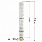Unisex Sextoys!Super Long Glass Anal Beads Male Prostate Massager Woman's G-spot Stimulator Gay Sex Toys Adult Products Sex Shop