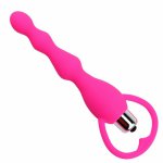 Long Anal Plug Vibrators for Women Men Butt Sex Toys Adults Female Male Prostate Massage Soft Silicone Beads Erotic Machine Shop