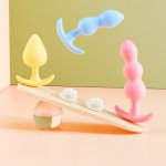 (3pcs) Soft Jelly Wearable Butt Plug Anchor Tail Fit the Butt Adult Anus Stimulator Unisex Anal Beads Erotic Sex Toys Sex Shop