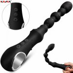 Vibrating Prostate Massager Men Anal Plug Waterproof with Powerful Motors 10 Stimulation Patterns Butt Anus Silicone Sex Toys