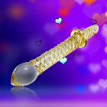 New Designed Glass Dildo for Women Crystal Masturbator Glass Love Design Glass G-spot Stimulator Dildos  Y9RD