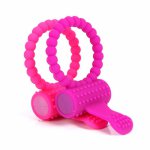 1PC Random Men Masturbation Vibrators Delay Lock Fine Penis Sets Silicone Tongue Vibration Ring Adult Game Sex Silicone Products