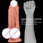 Huge Size 6.5cm Diameter Liquid Silicone Dildos for Women Big Fake Penis Realistic Female Vagina Powerful Suction Cup Sex Toys