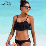 SHUSE 2018 New Bandeau Bikini Swimsuit Women Low Waist Push Up Bikinis Set Brazilian Beachwear Sexy Swimwear Feamle Bating Suit 