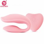 New WOWYES Silicone C Type Dual Motor Vibrator Remote Control Clitoris & G Spot Vibrators For Couples Adult Sex Toys For Woman