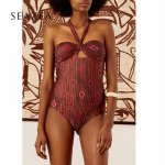 Seazea 2018 New Style One Piece Swimwear Sexy Bikinis Classical Biquini Swimsuit Women Summer Maillot Bathing Suit  Beach Wear