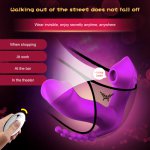 3 IN 1 Sucking Vibrator Clitoris Sucker Anal Beads Vagina Stimulator Wearable Oral Vibrators Erotic Toy Dildo for Women Sex Toys