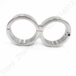 304 Stainless Steel Handcuffs Ankle Cuff Bondage BDSM Slave Fetish Adult game Sex Toys For Woman Screw Sex toy bundle Sex Shop