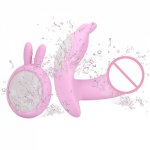 Remote Control G-spot Clitoral stimulation Smart Heating 10 Vibration Modes Wearable Rabbit Vibrator Dildo Vibrator