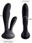 Vaginal & Clitoral Vibrating Dildo - Silicone  for Women & Couples, Rechargeable & Waterproof Stimulator