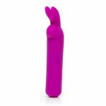 Mini wibrator i masażer łechtaczki - happy rabbit rechargeable vibrating bullet fioletowy