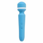 Masażer różdżka ładowany - wonderlust destiny rechargeable wand   niebieski