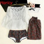 New 2018 Lace Bikinis Women Swimsuit Female Swimwear Sexy Summer Floral Bikini Set Bathing Suits Brazilian Biquini Beachwear