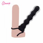 Yafei, YAFEI Anal beads Double Penetration Strapon Dildo Vibrator Silicone long Butt plug G spot vibrators Adult sex tor for Couple