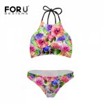 Summer Beach Styles Triangle Sexy Halter High Neck Bikinis Set Plus Size Swimwears Women Push Up Crop Top Swimsuit Bathing Suit