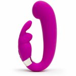 Wibrator do punktu g i łechtaczki - happy rabbit g-spot clitoral curve vibrator  