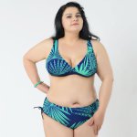 Sexy Large size swimsuit Big women bikini plus size swimsuit Busty women push up bikinis  beach Swimwear plus size Bathing Suit