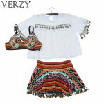 2018 new plus size 3 pieces swim suit fringe skirt+push up bra bikini top+see-through hollow blouse 3XL-6XL sexy lady beachwear