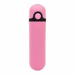 mini wibrator ładowany - powerbullet rechargeable vibrating bullet 10 function   różowy