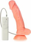 WIBRUJĄCY PENIS NA PRZYSSAWCE REALISTYCZNY WIBRATOR DILDO - 73166846