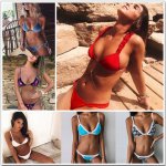 2018 Bikinis Women Swimsuit Ruffle Swimwear Push Up Bikini Set Print Bathing Suit Brazilian Biquini Sexy Swim Wear Beach Summer